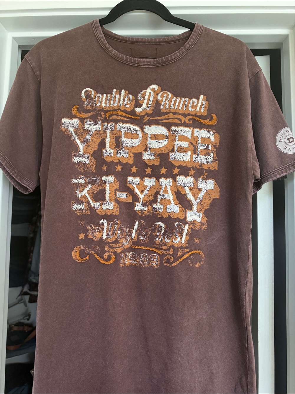 Double D Ranch Brown Yippie Ki-Yay shirt